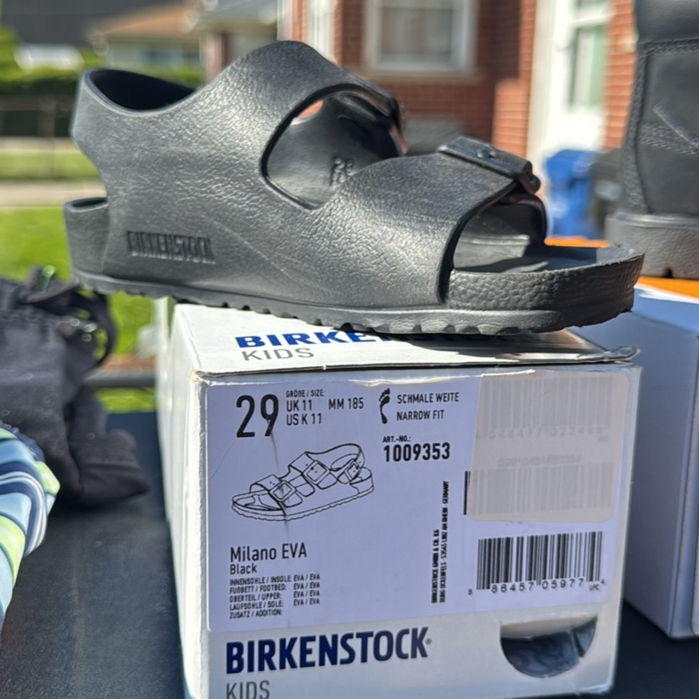 Birkenstock Kids Black Milano Sandals